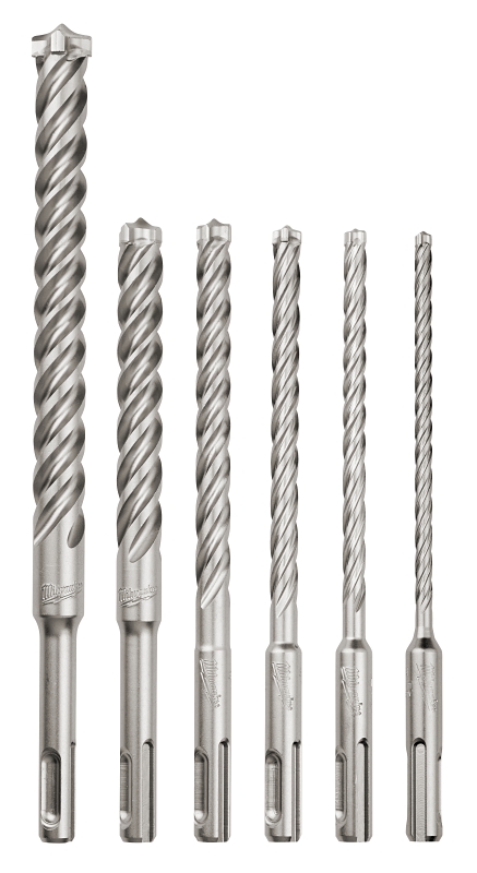 Milwaukee MX4 48-20-7499 Rotary Hammer Drill Bit kit, 6-Piece, Carbide/Steel