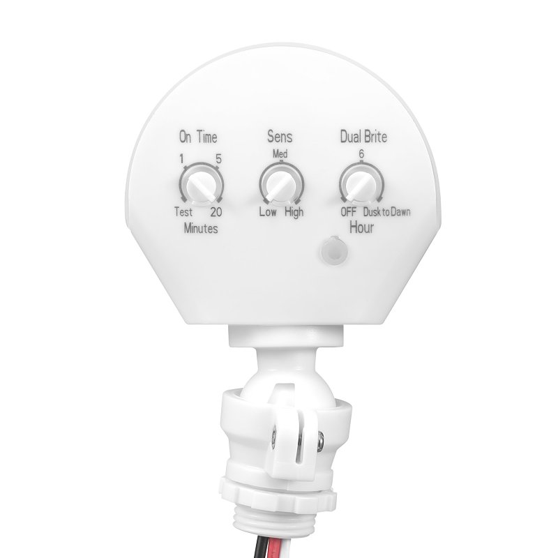 globe 17000223 Flood Light Replacement Sensor, 240 deg Detection, White