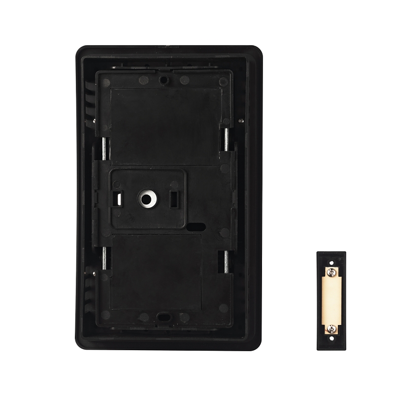 KIT CHIME WIRED BLACK PLASTIC