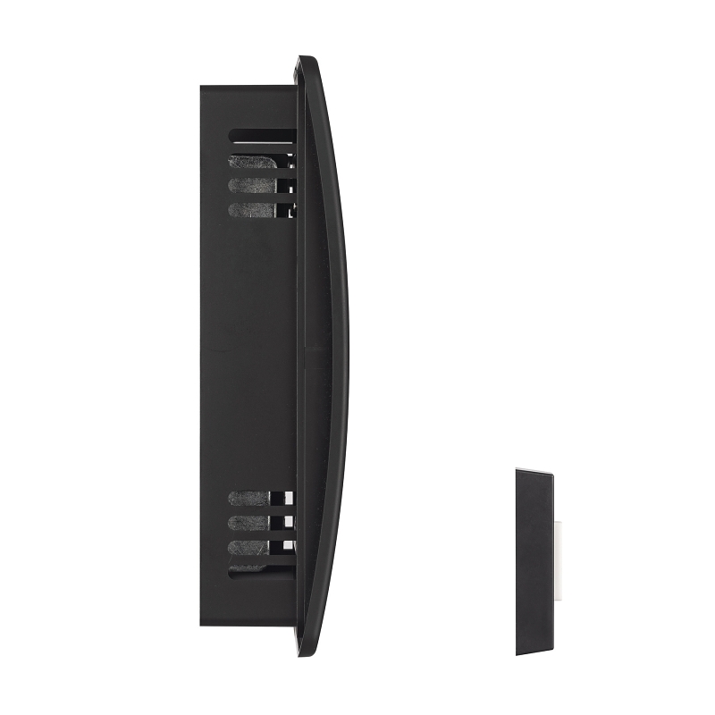 KIT CHIME WIRED BLACK PLASTIC