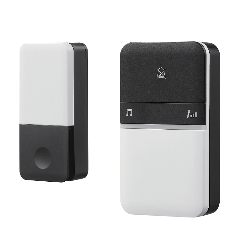 Heath Zenith 18000154 Door Chime Bell, Wireless, Black/White