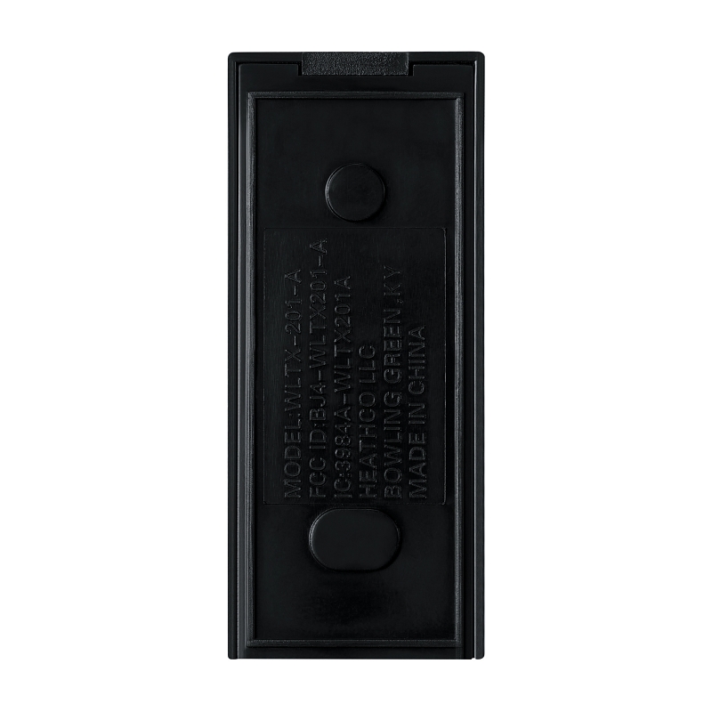 Heath Zenith 18000159 Pushbutton Doorbell, Wireless, Rectangular, Black
