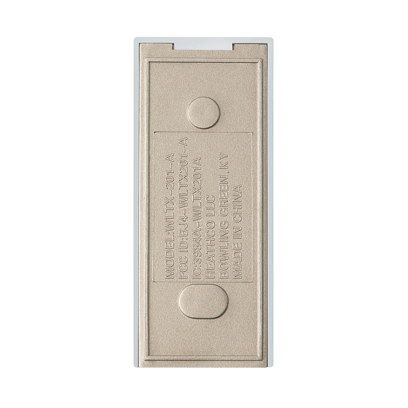 Heath Zenith 18000219 Doorbell Pushbutton, Wireless, Plastic, Silver, Unlighted