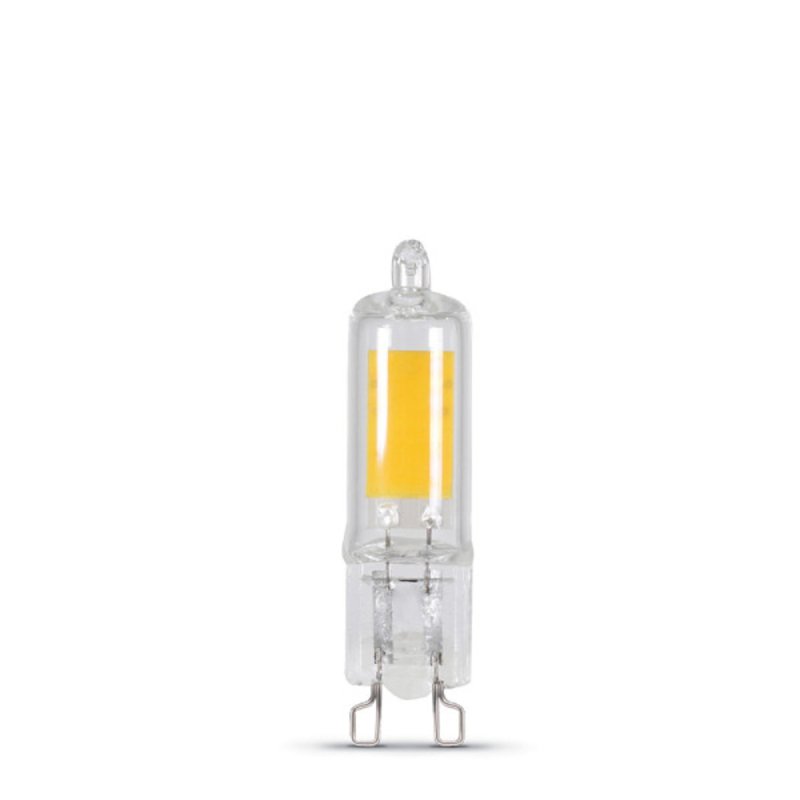 Feit Electric BP25G9/830/LED LED Bulb, Specialty, Wedge Lamp, 25 W Equivalent, G9 Lamp Base, Dimmable, Clear