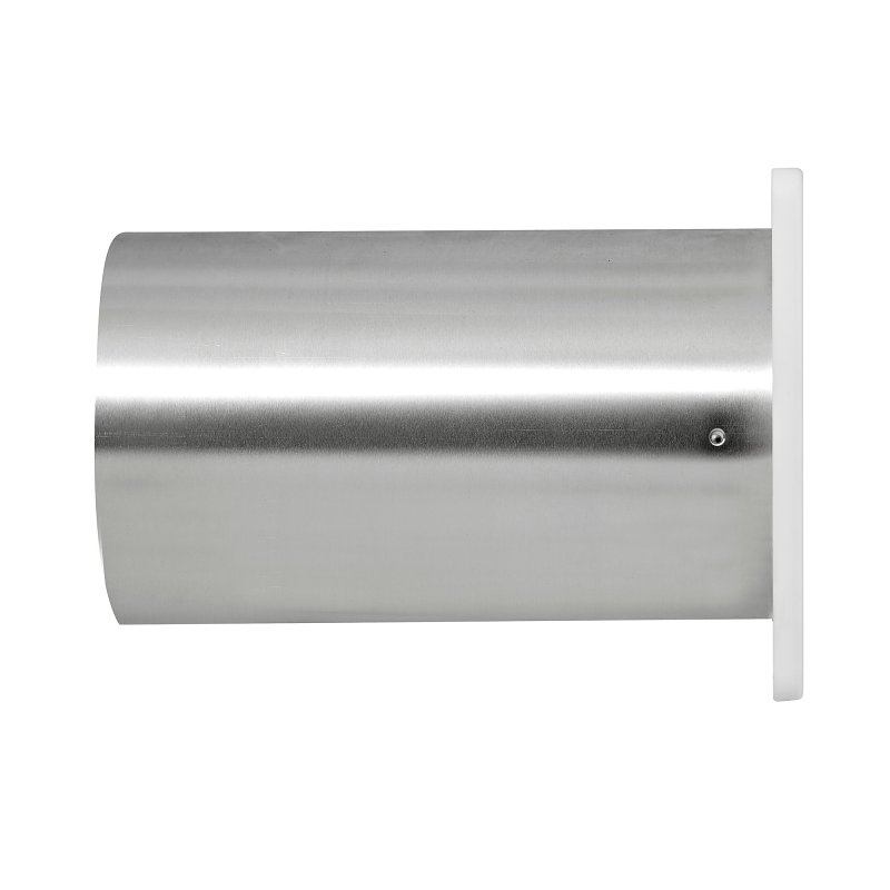 Lambro 361WTP Wall Cap Louvered Vent, 6 in Dia, Plastic, White