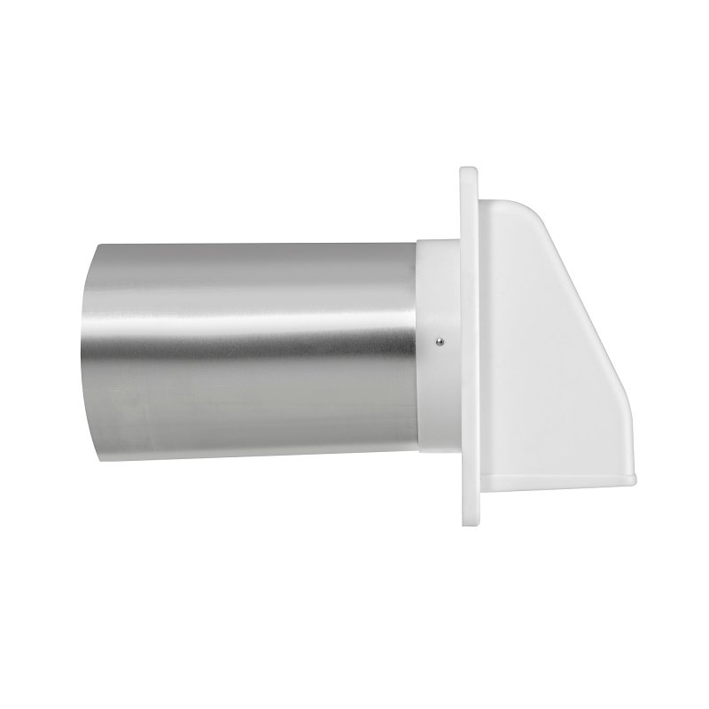 Lambro 606WTP Air Intake Louver Vent, 6 in Dia, Plastic, White