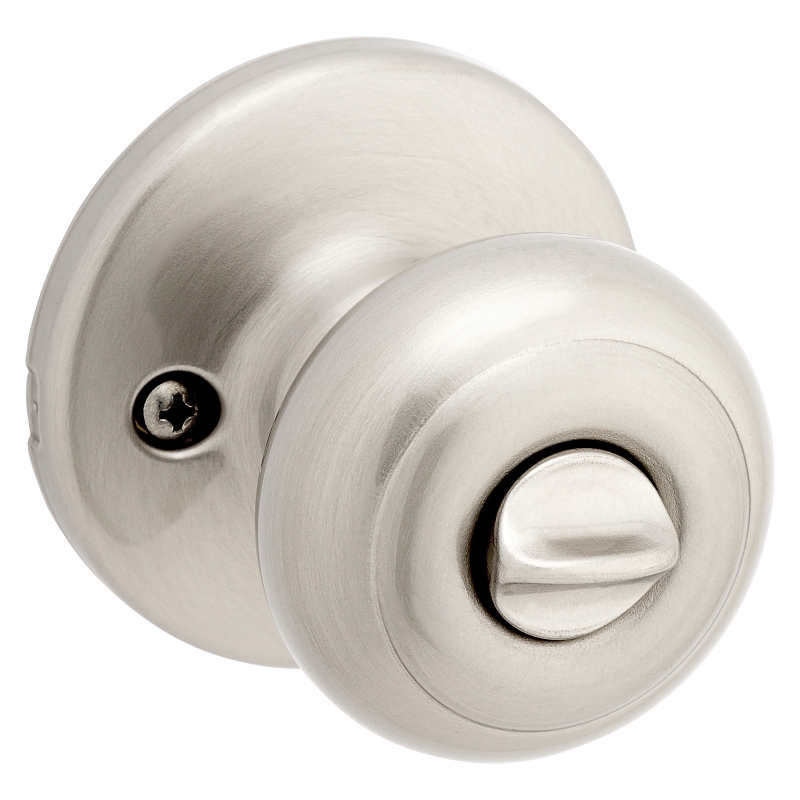Kwikset 400CV 15 RCAL RCS Entry Knob, Satin Nickel, Brass, KW1 Keyway, 3 Grade