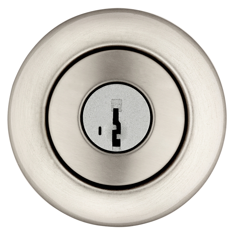 Kwikset 400CV 15 RCAL RCS Entry Knob, Satin Nickel, Brass, KW1 Keyway, 3 Grade