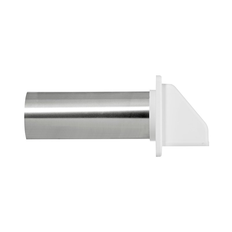 Lambro 224WS Hood Vent, 6.49 in W Hood, 4.81 in H Hood, 4 in Duct, Plastic Hood, White Hood
