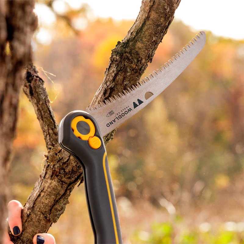 Woodland Tools Co 06-5003-100 Folding Saw, High Carbon Steel Blade, 8 TPI, Composite Handle, Cushioned Grip Handle