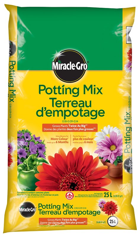 Miracle-Gro 72731431 Series Potting Mix, 25 L Bag