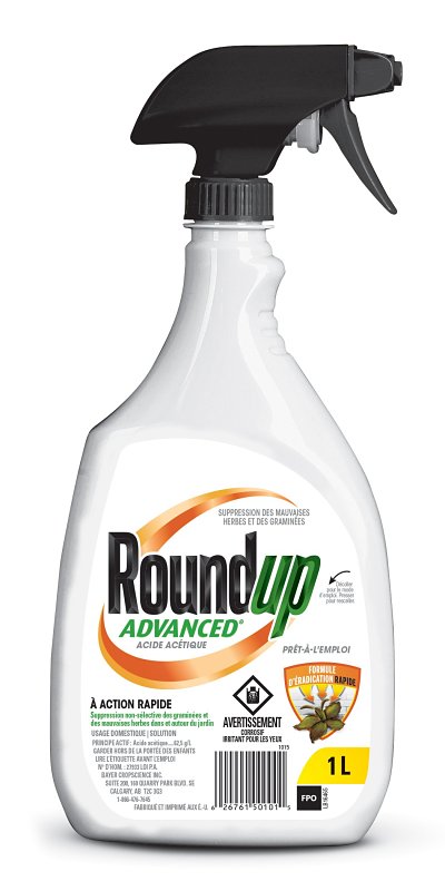 Roundup Advanced Series 5010110 Ready-To-Use Weed Control, Liquid, Dark Red, 1 L Bottle