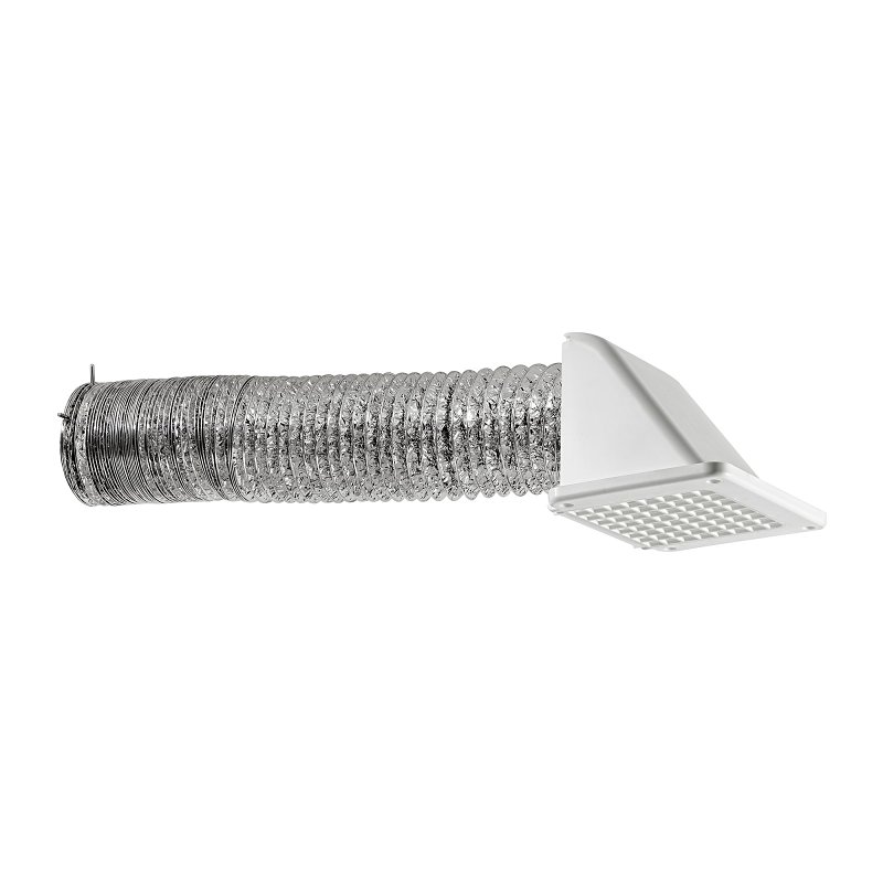 Lambro 144W-K Soffit Recessed Vent Kit, Plastic, White