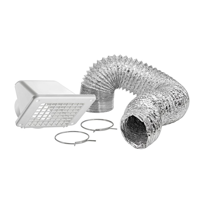 Lambro 144W-K Soffit Recessed Vent Kit, Plastic, White
