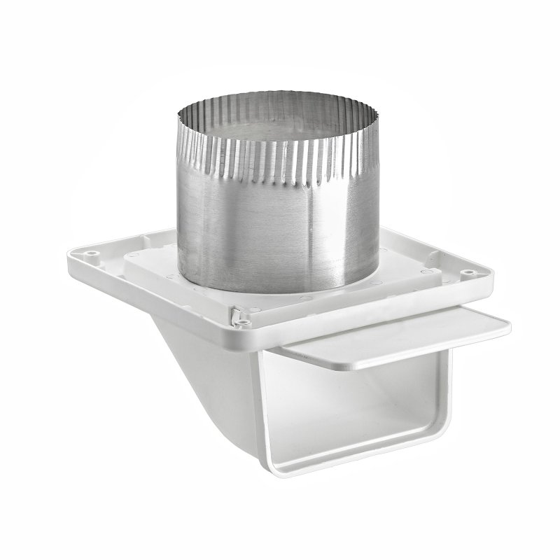Lambro 143WTP Soffit Exhaust Vent, 5-1/4 in OAL, 5-3/4 in OAW, Plastic