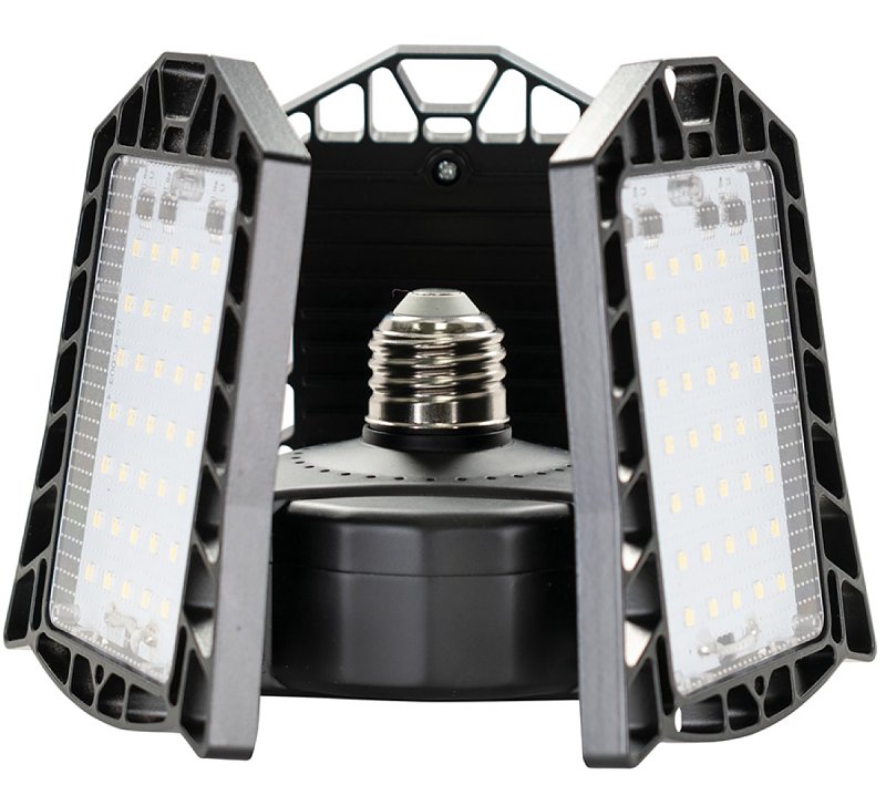 PowerZone GT-BU-G100A LED Panel Bulb, Medium E26, 500 W Equivalent, LED Lamp Base, Daylight Light