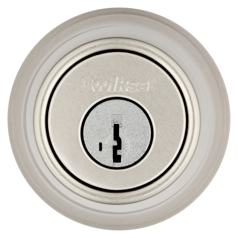 Kwikset 660 15 RCAL RCS Deadbolt, SmartKey Key, Metal, Satin Nickel, 2-3/8 to 2-3/4 in Backset, K3 Keyway