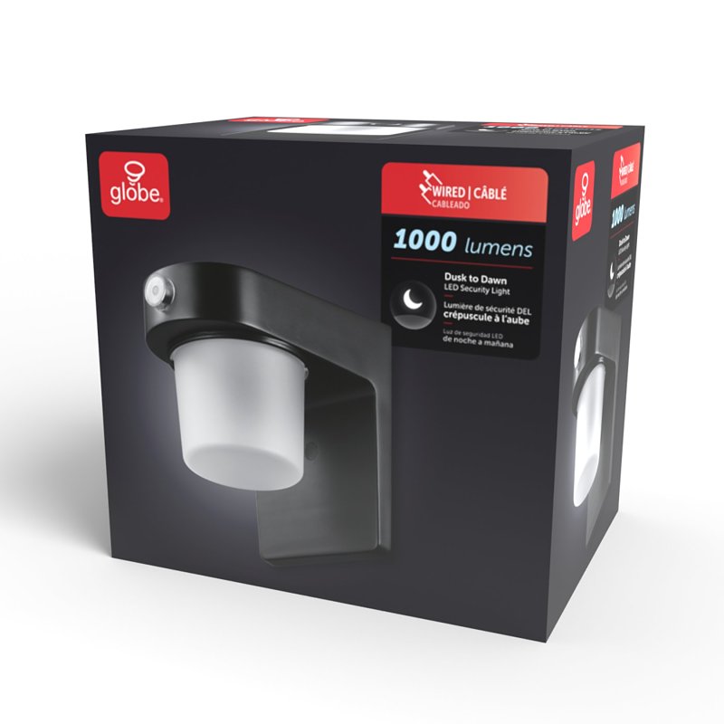 LIGHT PATIO D2D WRD BLK 1000LM