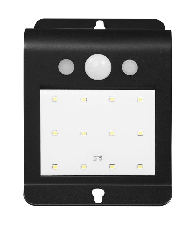 globe 17000210 Security Light, LED Lamp, Daylight, 250 Lumens, 4000 K Color Temp, Black Fixture