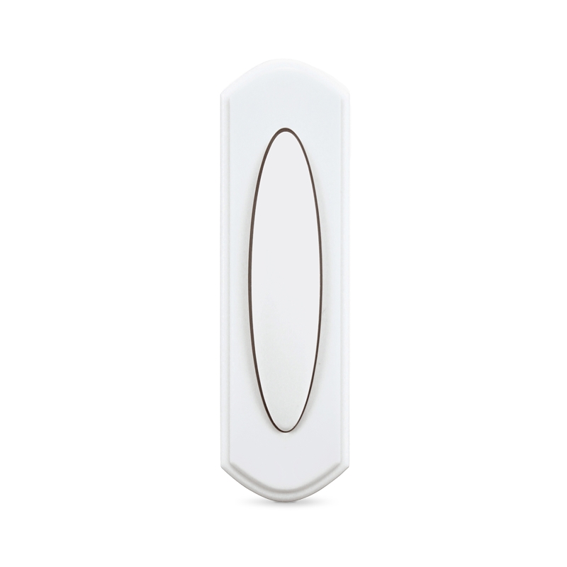 Heath Zenith 18000132 Classic Style Pushbutton Doorbell, Wireless, White