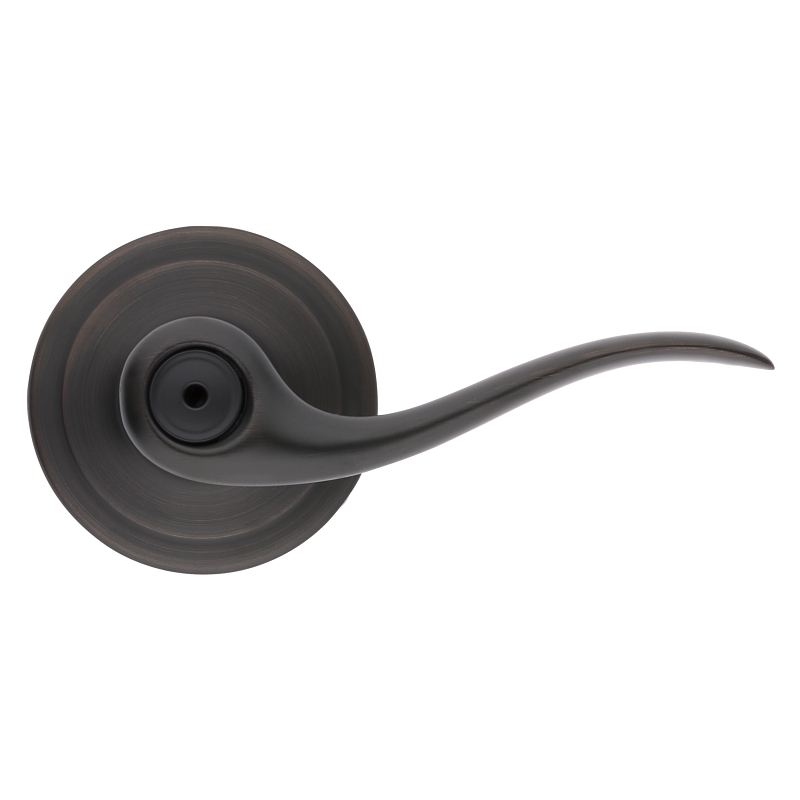Kwikset Signature Series 730TNL11P Privacy Lever, Thumbturn Lock, Venetian Bronze, Residential, 2-3/32 in Projection