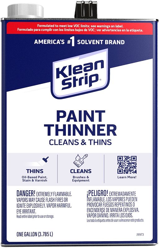 Klean Strip GKPT200SC Paint Thinner, Liquid, White, 1 gal, Can