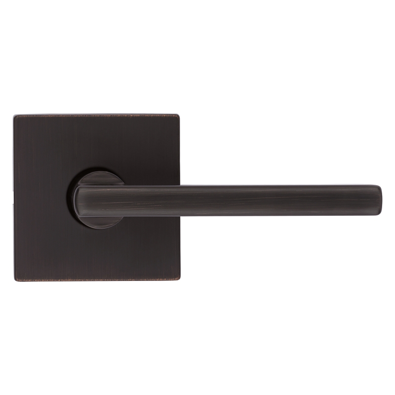 Kwikset Signature Series 154HFL SQT 11P Passage Lever, Non-Locking Lock, Venetian Bronze, Zinc, Residential, 2 Grade