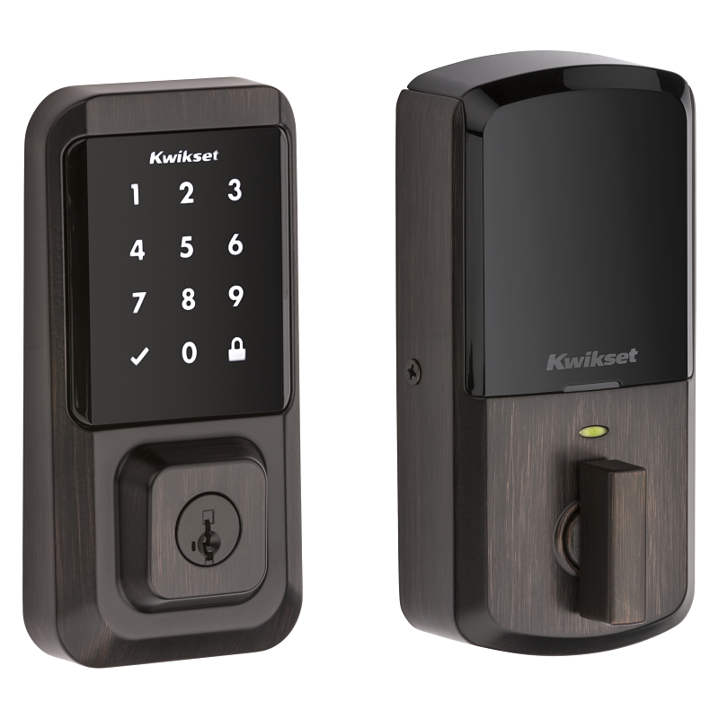 Kwikset Halo Series 939 WIFI TSCR 11P Electronic Deadbolt, Venetian Bronze, Residential, AAA Grade, Zinc