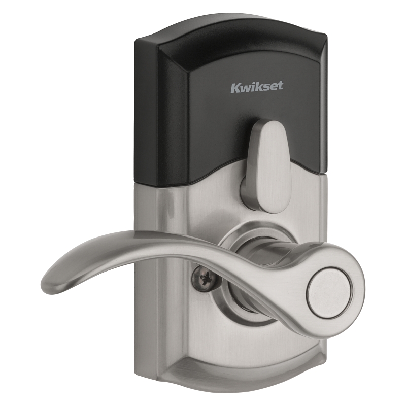Kwikset 955PML 15 SMT CP Electronic Entry Lock, Satin Nickel, Commercial, AAA Grade, Zinc, Keypad Included