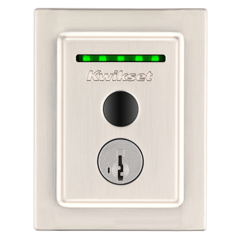 Kwikset Halo Series 959 CNT FPTR WIFI 15 Electronic Deadbolt, Satin Nickel, Residential, Brass/Steel, OS: Android