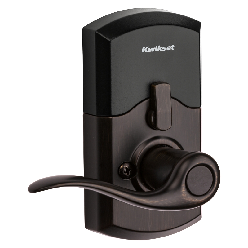 Kwikset 911TNL 11P SMT Electronic Entry Lock, Venetian Bronze, Residential, Metal, Reversible Hand