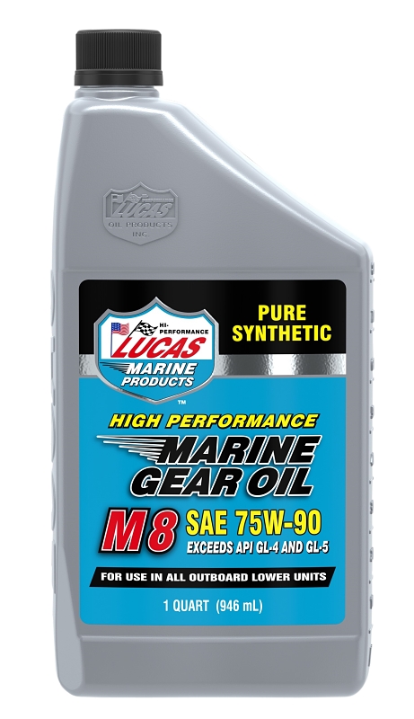 Lucas Oil 10652 Marine Synthetic Gear Oil, 75W-90, 1 qt
