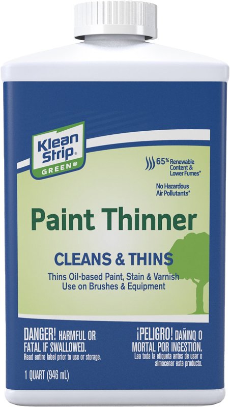 Klean Strip QKKP75CA Paint Thinner, Liquid, Milky White, 1 qt