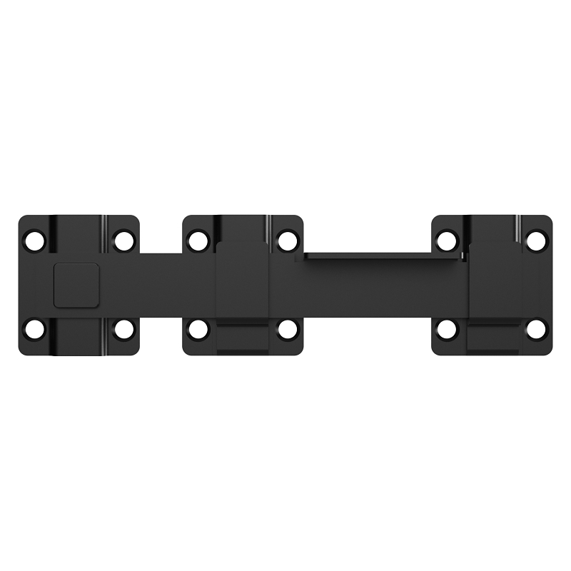National Hardware N166-023 Modern Drop Bar Latch, 8-3/32 in L, 1-11/32 in W, Steel, Black