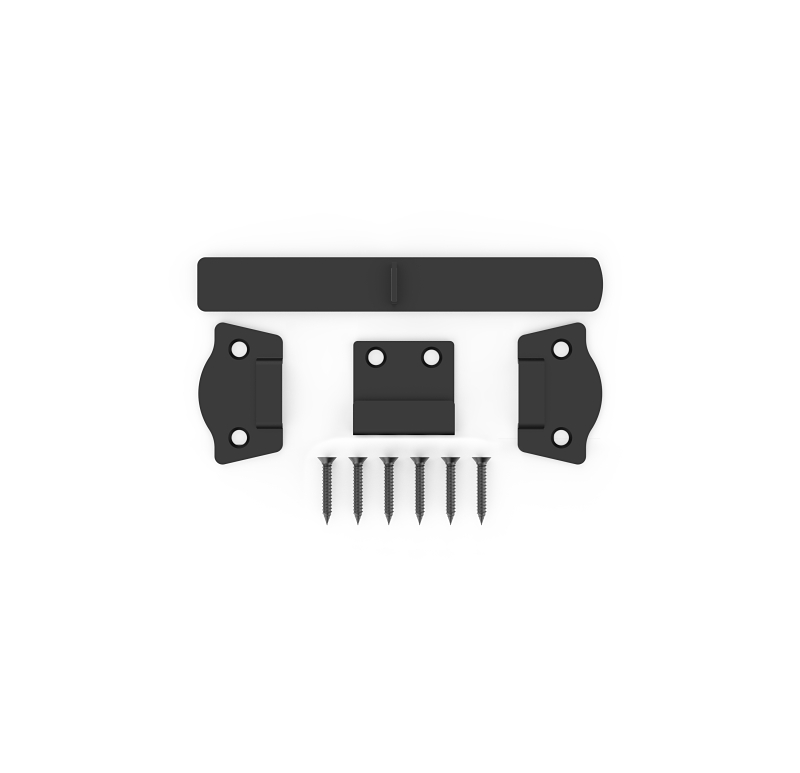 National Hardware N166-028 Rustic Modern Gate Latch, 7-13/32 in L, 1-1/32 in W, Steel, Black
