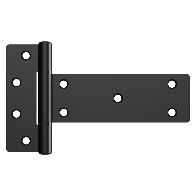 National Hardware N166-035 Industrial T-Hinge, Steel, Black, Tapping Screws Mounting