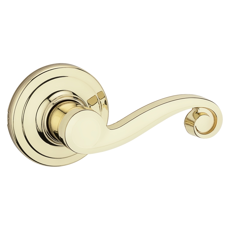 Kwikset Lido Polished Brass Dummy Lever Right Handed Kwikset Lido Polished Brass Dummy Lever Right Handed