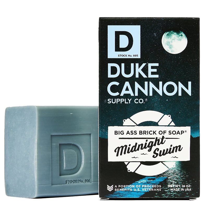 Duke Cannon BIG ASS BRICK OF SOAP Series 03MIDNIGHT1 Bar Soap, Aquatic Scent, 10 oz
