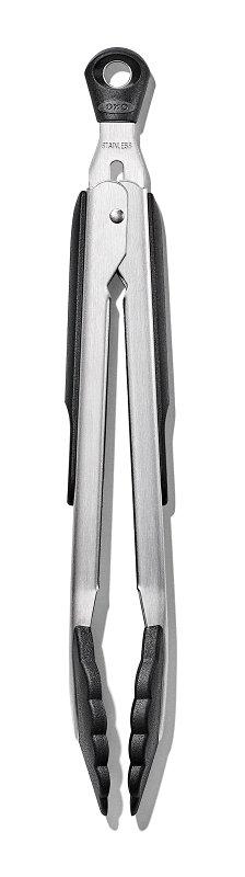 Good Grips 1054627V4 Serving Tongs, 9 in L, Stainless Steel
