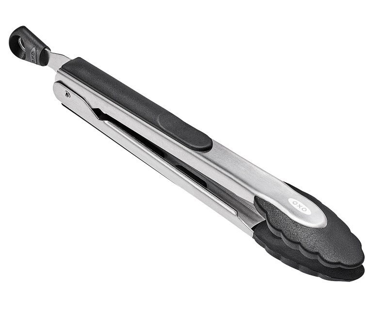 Good Grips 1054627V4 Serving Tongs, 9 in L, Stainless Steel