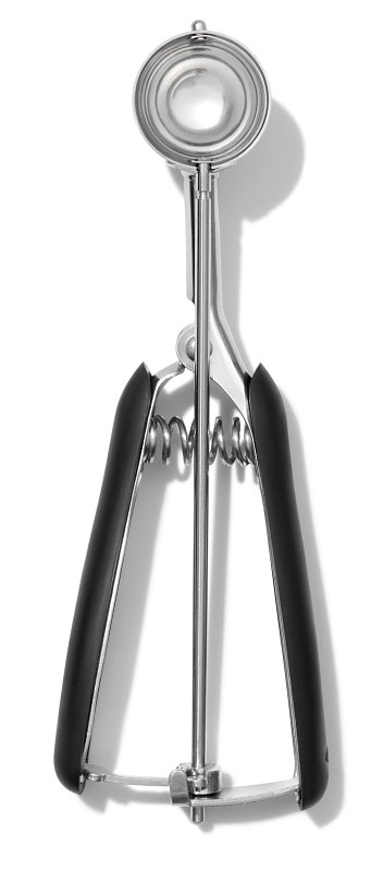Good Grips 1055893 Cookie Scoop, 8 in L, 2-3/4 in Dia, Stainless Steel