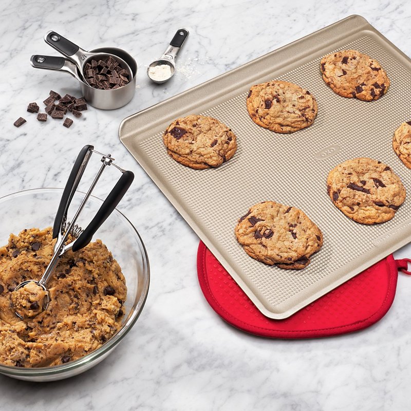 Good Grips 1055893 Cookie Scoop, 8 in L, 2-3/4 in Dia, Stainless Steel