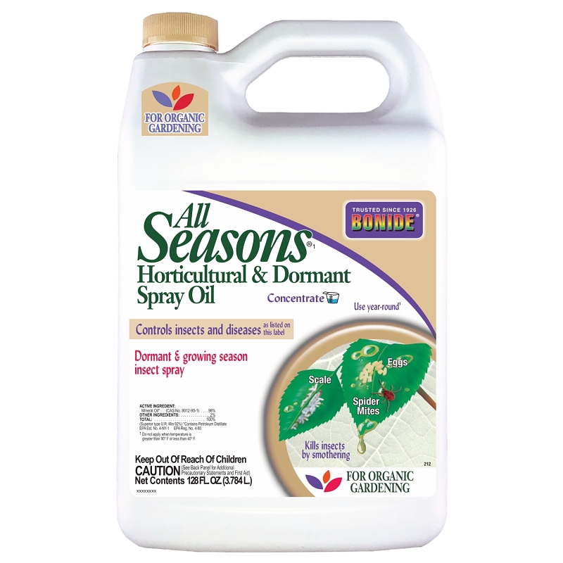 Bonide All Seasons 212 Horticultural and Dormant Spray Oil, Liquid, Spray Application, 1 gal