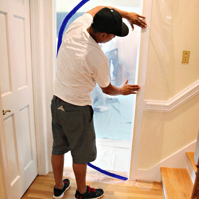 Trimaco EZ-UP 54740 Reusable Dust Containment Door Kit 7 ft L, 3 ft W, Plastic