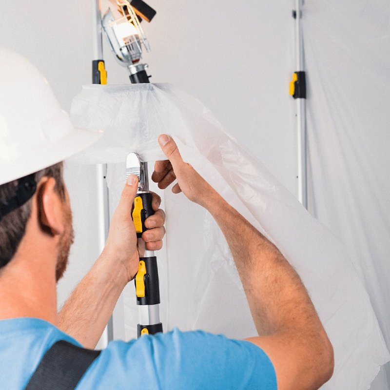 E-Z Up 54746 Dust Containment Pole Kit, Heavy-Duty