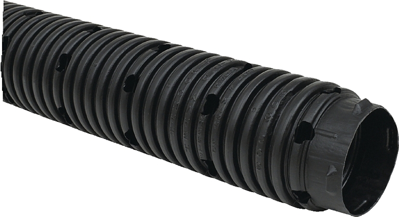 ADS 04020100H Pipe Tubing, Perforated, Single-Wall, 100 ft L
