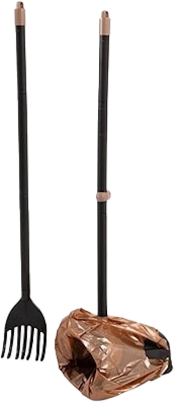 Petmate 71034 Swivel Bin and Rake, 4-1/4 in W Blade, 32 in OAL