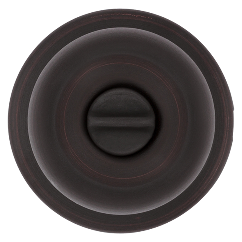 Kwikset 300CV 11PR CALRCS V1 Privacy Lockset, Cove Design, Knob Handle, Venetian Bronze, Universal Hand