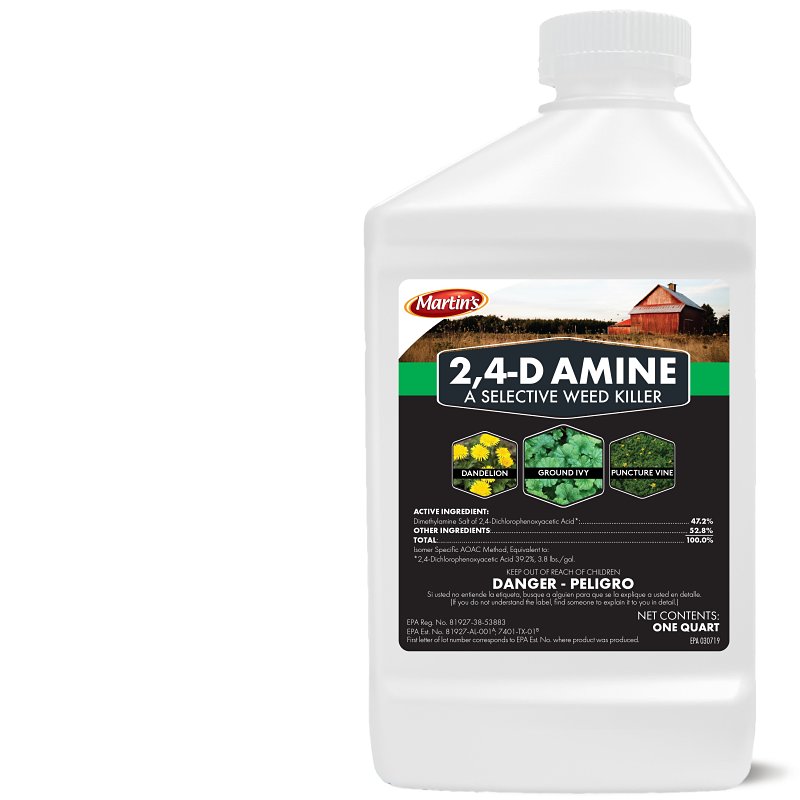 Martin's 82210012 Weed Killer, Liquid, Clear Pale, 1 qt