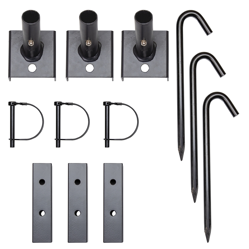 Moultrie MFA-15008 Feeder Feet, Metal, Black, For: 1-1/4 in Round and 1-1/2 in Square Legs